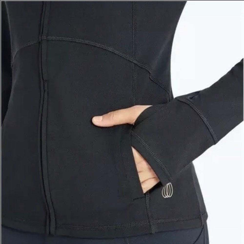 Balance Collection black full zip sleek jacket, M - Picture 2 of 9